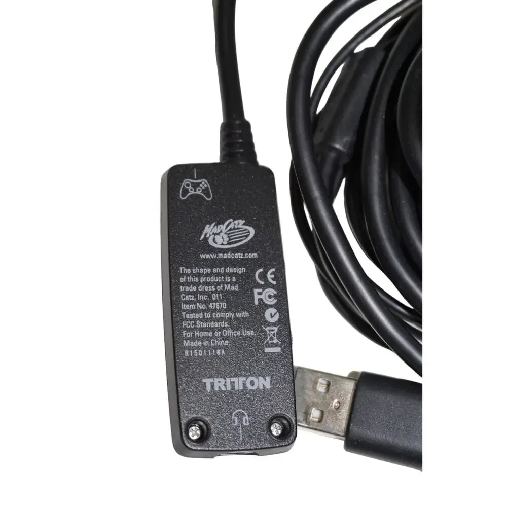 OEM Part - Headset Adapter Receiver/Volume Cable Only From Mad Catz Tritton